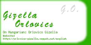 gizella orlovics business card